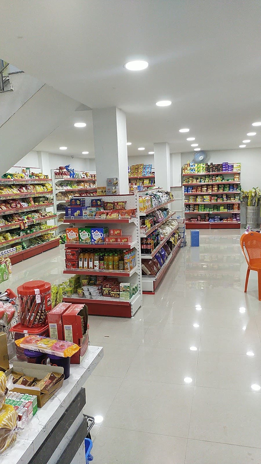 Daily Mart shelves stocked with groceries