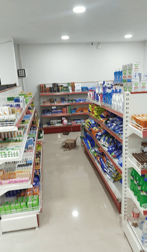Daily Mart aisle with daily essentials